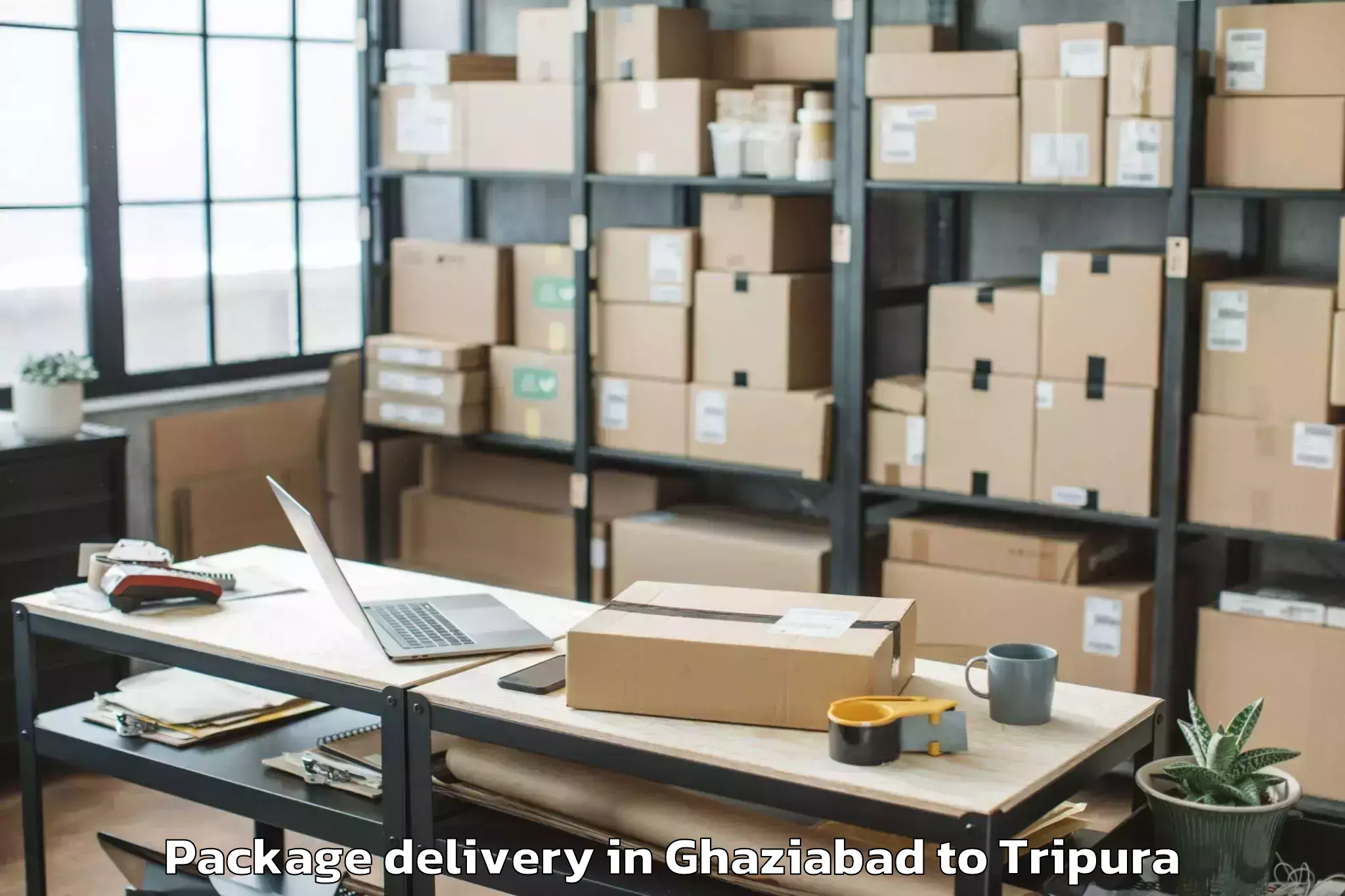 Book Ghaziabad to Kailashahar Airport Ixh Package Delivery Online